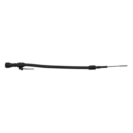 HANDS ON Stainless Braided Chevy LS Truck Billet Handle Flexible Dipstick - Black HA1320646